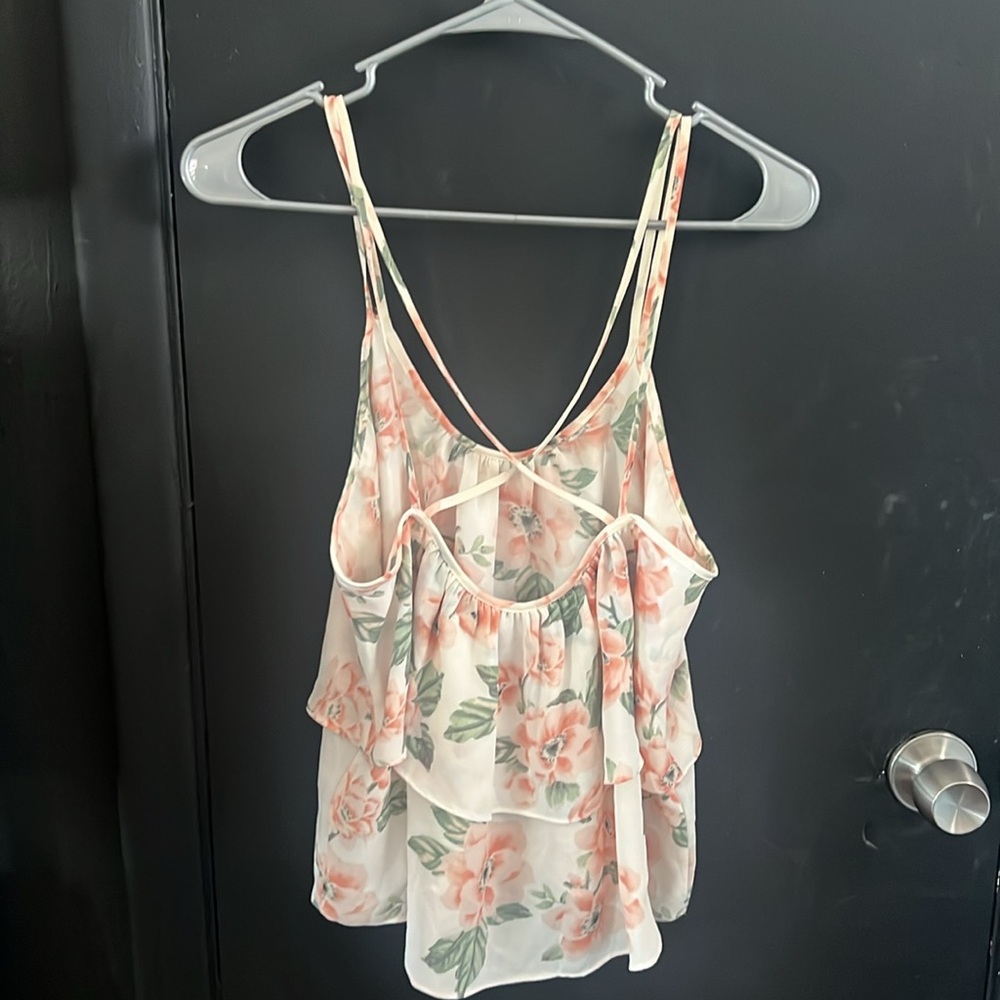 Forever 21 Ruffle Flower Tank Top - Picture 2 of 2